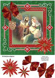 Nativity Scene Square Card