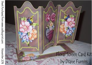 Floral Screen Card Kit