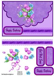Birthday Floral Envelope Card