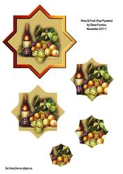 Wine & Fruit Star Pyramid