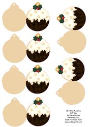 Christmas Pudding Gift Tags