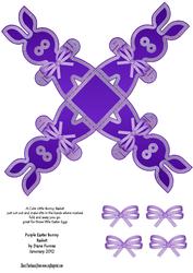 Purple Easter Bunny Basket