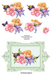 Floral Bouquet Ornate Topper