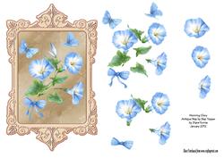 Morning Glory Ornate Topper