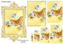 Butterfly Ornate Pyramid Topper