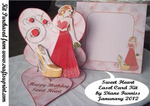 Sweet Heart Easel Card Kit