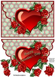 Valentines Heart Envelope Card