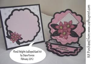 Floral Delights Scalloped Easel Kit