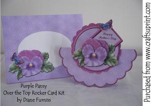 Purple Pansy Over the Top Rocker Kit