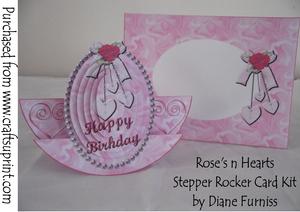 Rose's N Hearts Stepper Rocker Card Kit