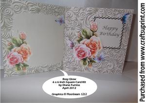 Rosy Glow Square Card Kit