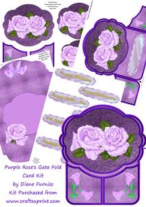 Purple Rose's Gate Fold Card Kit