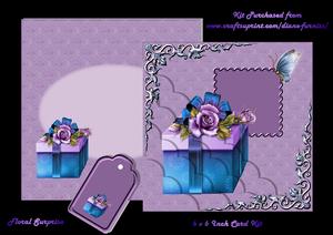 Floral Presents 6 x 6 Inch Card Kit