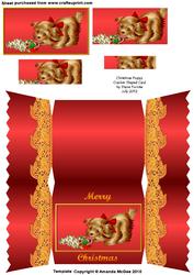 Christmas Puppy Cracker Card