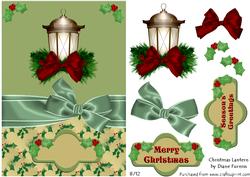 Christmas Lantern Card Front