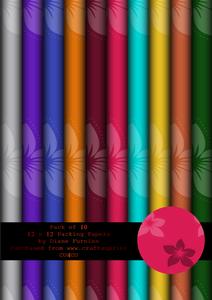 10 Pack of 12 x 12 Papers