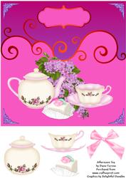 Afternoon Tea Square Card Front