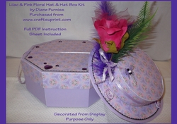 Lilac & Pink Floral Hat Kit
