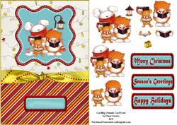 Carolling Animals Card Front