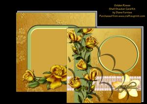 Golden Roses Shell Stacker Card Kit