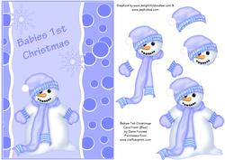 Babies 1st Christmas (blue)
