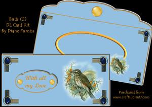 Birds (2) Dl Card Kit