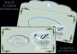 Birds (5) Dl Card Kit