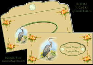 Birds (6) Dl Card Kit