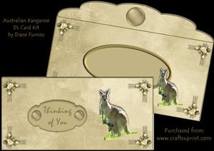 Australian Kangaroo Dl Card Kit