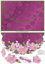 Dog Rose Envelope Card