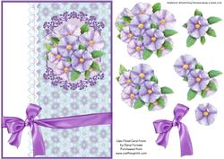 Lilac Floral Card Front