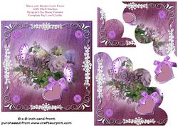 Lilacs & Denim Card Front