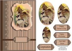 Mother with Cub Card Front
