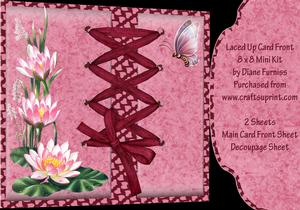 Laced Up Card Front Mini Kit