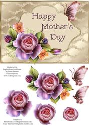 Mother's Day English Rose Card Front