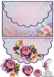 English Rose Envelope Card Front