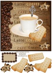 Coffee Time Square Card Front