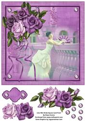 Lilac Mist Bride Card Front