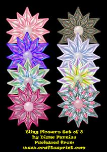 Bling Flowers Combo Kit