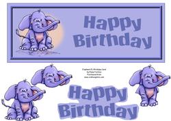 Elephant Dl Card Front