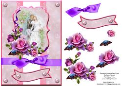 Romantic Wedding Card Front