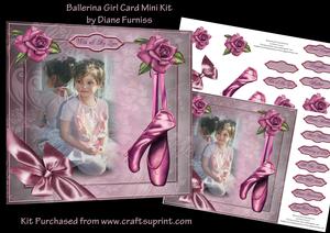 Ballerina Girl Card Mini Kit
