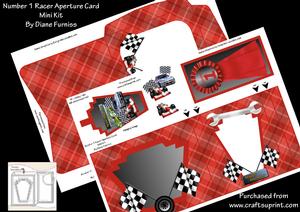 Number 1 Racer Aperture Card Mini Kit
