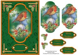 Christmas Robin Card Front