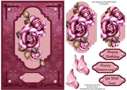 Floral Roses Card Front