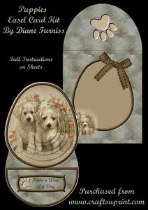 Puppies Easel Card Kit