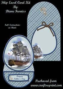 Ship Easel Card Kit