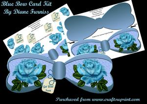 Blue Rose Bow Mini Kit