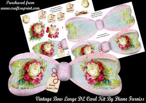 Vintage Rose Bow Mini Kit
