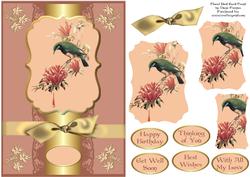 Floral Bird Card Front